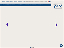 Tablet Screenshot of aiv-versicherungsdienst.de